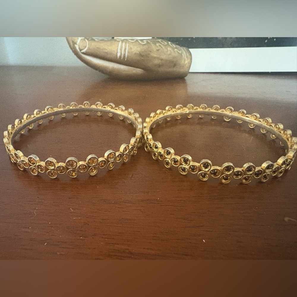 Elegant Gold Bangle Set